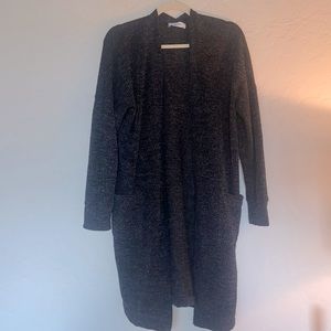 Carly Jean Los Angeles Charcoal Cardigan Size XS